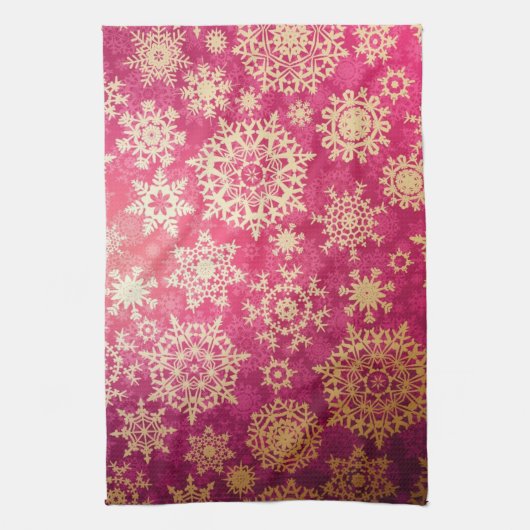 Schneeflockenmuster Geschirrtuch (Vertikal)