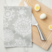 Schneeflockenmuster Geschirrtuch (Viertel Falte)