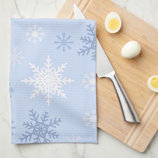 Schneeflockenmuster Geschirrtuch (Viertel Falte)