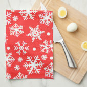 Schneeflockenmuster Geschirrtuch (Viertel Falte)