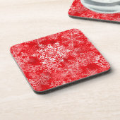 Schneeflockenmuster Getränkeuntersetzer (Linke Seite)