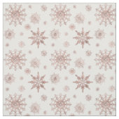 Schneeflockenmuster in Imitaten Rose Gold-Look Far Stoff (Muster)