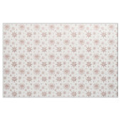 Schneeflockenmuster in Imitaten Rose Gold-Look Far Stoff (Fat Quarter (45,7 x 55,9 cm))