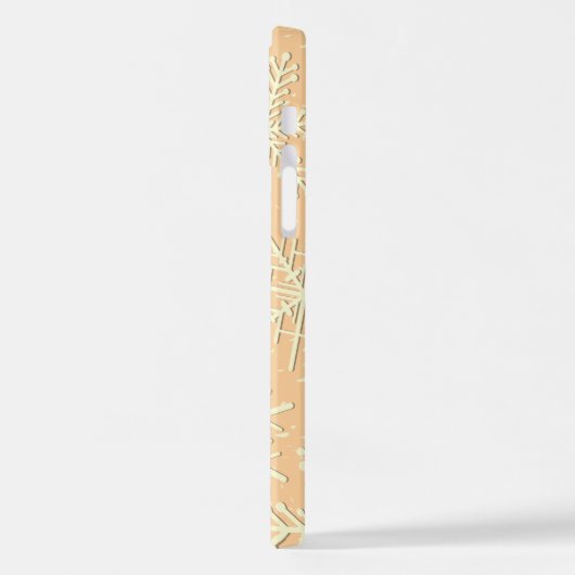 Schneeflockenmuster iPhone Hülle (Linke Seite)