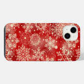 Schneeflockenmuster iPhone Hülle (Rückseite (Horizontal))