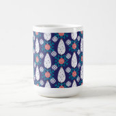 Schneeflockenmuster Kaffeemaschine Tasse (Mittel)