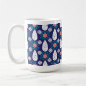 Schneeflockenmuster Kaffeemaschine Tasse (Links)