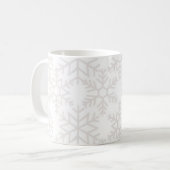 Schneeflockenmuster Kaffeetasse (Vorderseite Links)