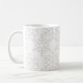 Schneeflockenmuster Kaffeetasse (Links)