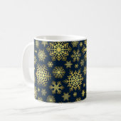 Schneeflockenmuster Kaffeetasse (Vorderseite Links)