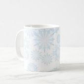 Schneeflockenmuster Kaffeetasse (Vorderseite Links)
