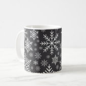 Schneeflockenmuster Kaffeetasse (Vorderseite Links)