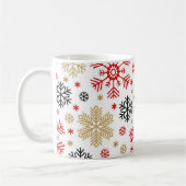 Schneeflockenmuster Kaffeetasse (Links)