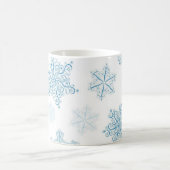 Schneeflockenmuster Kaffeetasse (Mittel)
