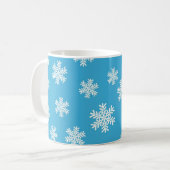 Schneeflockenmuster Kaffeetasse (Vorderseite Links)