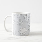 Schneeflockenmuster Kaffeetasse (Links)