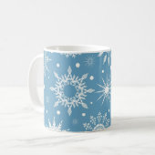 Schneeflockenmuster Kaffeetasse (Vorderseite Links)
