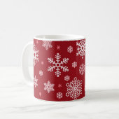Schneeflockenmuster Kaffeetasse (Vorderseite Links)