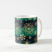Schneeflockenmuster Kaffeetasse (VorderseiteRechts)