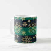 Schneeflockenmuster Kaffeetasse (Vorderseite Links)