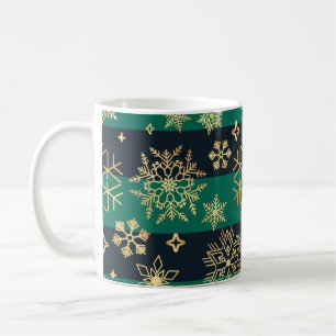 Schneeflockenmuster Kaffeetasse