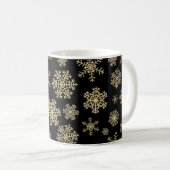 Schneeflockenmuster Kaffeetasse (VorderseiteRechts)