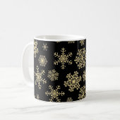 Schneeflockenmuster Kaffeetasse (Vorderseite Links)