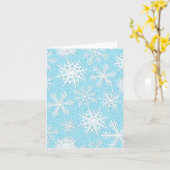 Schneeflockenmuster Karte (Gelbe Blume)