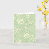Schneeflockenmuster Karte (Gelbe Blume)