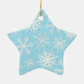 Schneeflockenmuster Keramik Ornament (Vorne)