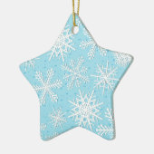 Schneeflockenmuster Keramik Ornament (Links)