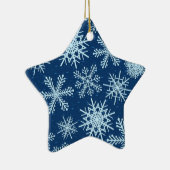 Schneeflockenmuster Keramik Ornament (Rechts)