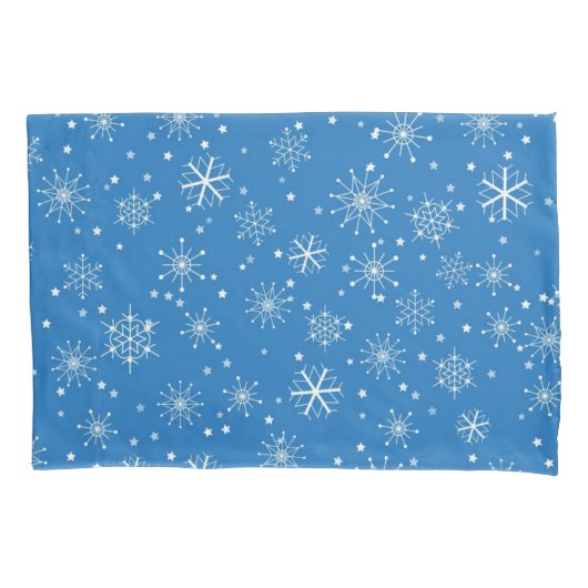 Schneeflockenmuster Kissenbezug (Vorderseite)