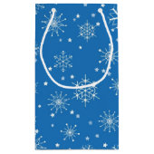 Schneeflockenmuster Kleine Geschenktüte (Rückseite)