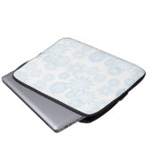 Schneeflockenmuster Laptopschutzhülle (Vorne Knopf)