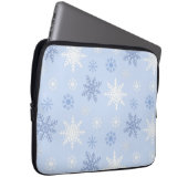 Schneeflockenmuster Laptopschutzhülle (Vorne Rechts)