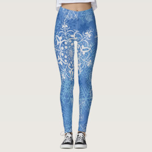 Schneeflockenmuster Leggings