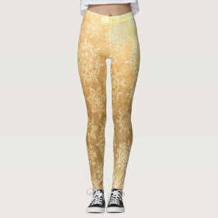 Schneeflockenmuster Leggings