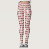 Schneeflockenmuster Leggings (Vorderseite)