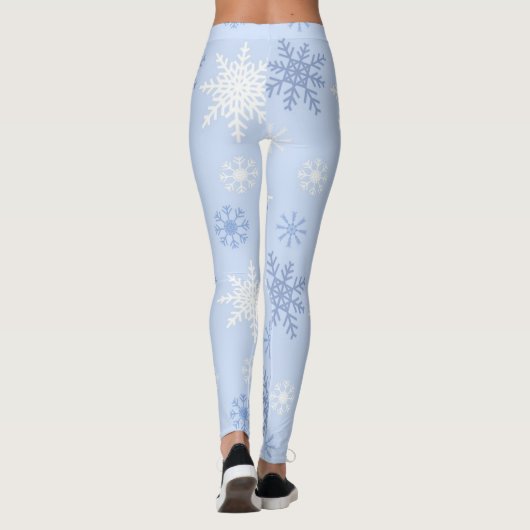 Schneeflockenmuster Leggings (Rückseite)
