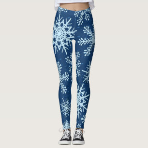 Schneeflockenmuster Leggings