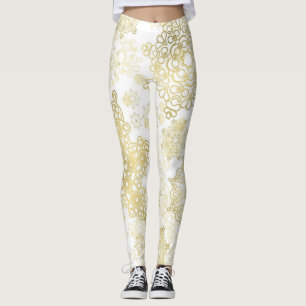 Schneeflockenmuster Leggings