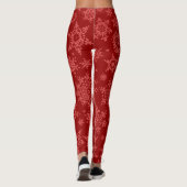 Schneeflockenmuster Leggings (Rückseite)