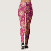 Schneeflockenmuster Leggings (Rückseite)
