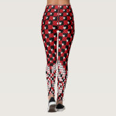 Schneeflockenmuster Leggings (Rückseite)