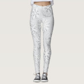 Schneeflockenmuster Leggings (Vorderseite)