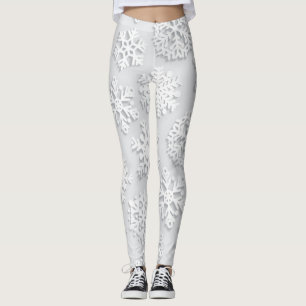 Schneeflockenmuster Leggings