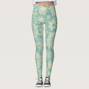 Schneeflockenmuster Leggings