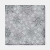 Schneeflockenmuster Magnet (Vorne)