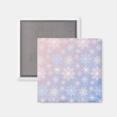 Schneeflockenmuster Magnet (Vorderseite/Rückseite)